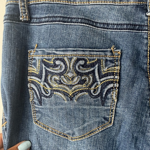 Natural Reflections Blue Flare Jeans - Picture 7 of 10